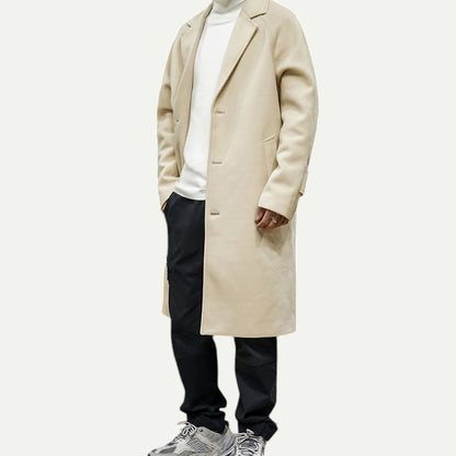 Slim Fit Mid-Length Overcoat