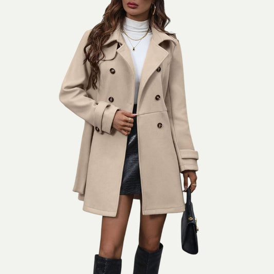 Elegant Belted Coat for Fall & Winter