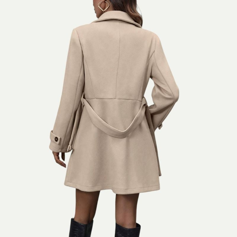 Elegant Belted Coat for Fall & Winter