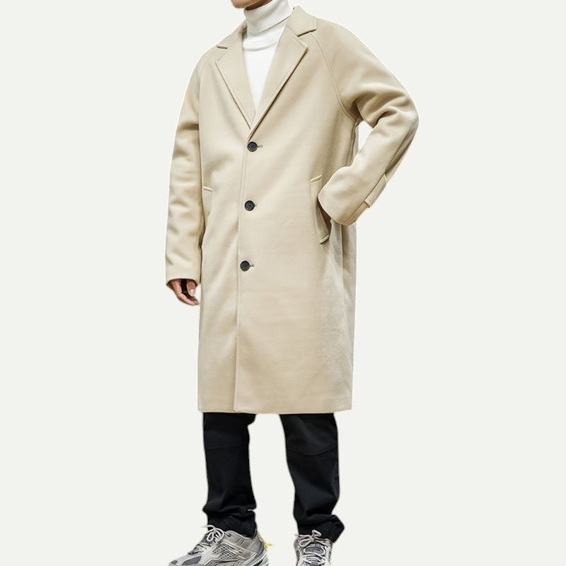 Slim Fit Mid-Length Overcoat