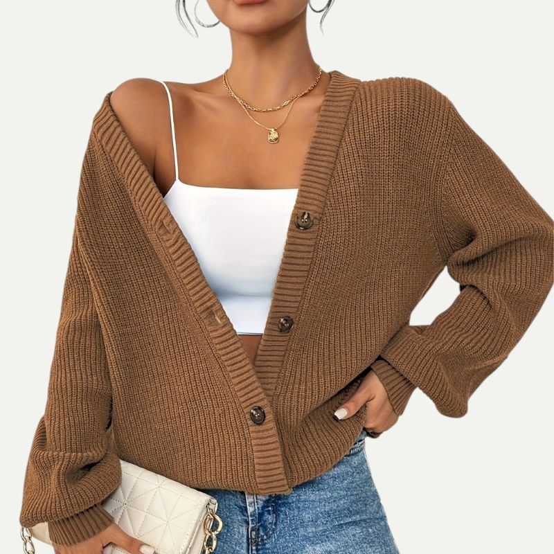 Women's Button-Down Knit Cardigan