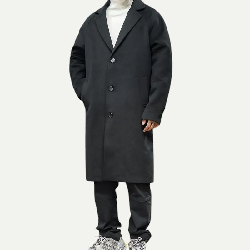 Slim Fit Mid-Length Overcoat