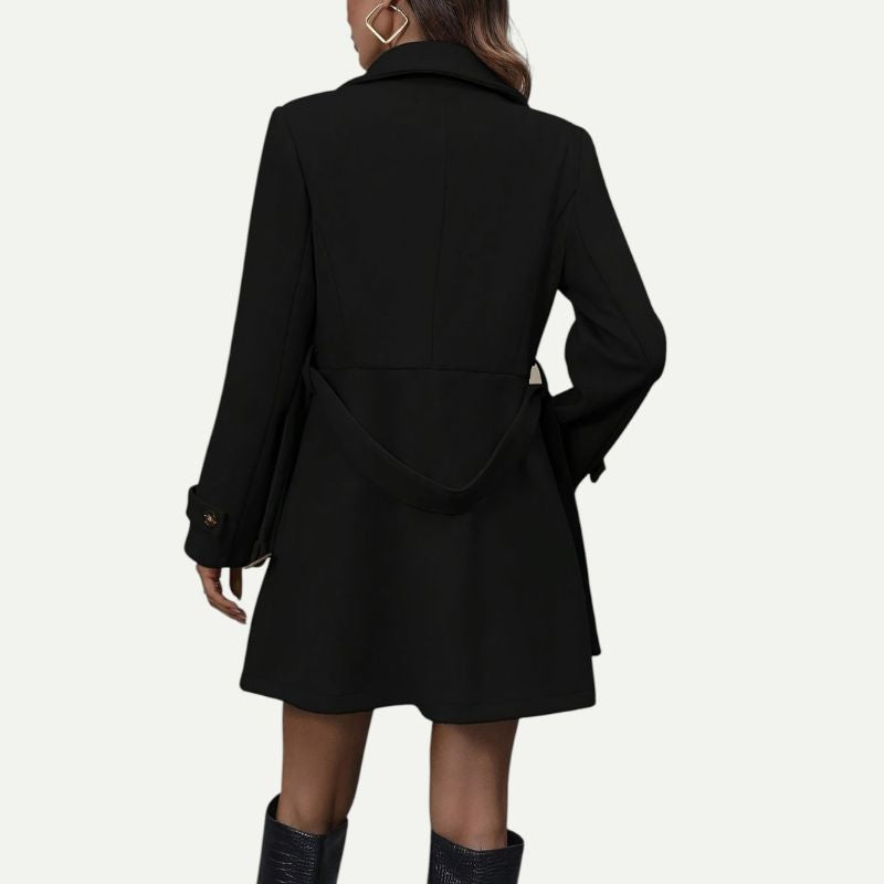 Elegant Belted Coat for Fall & Winter