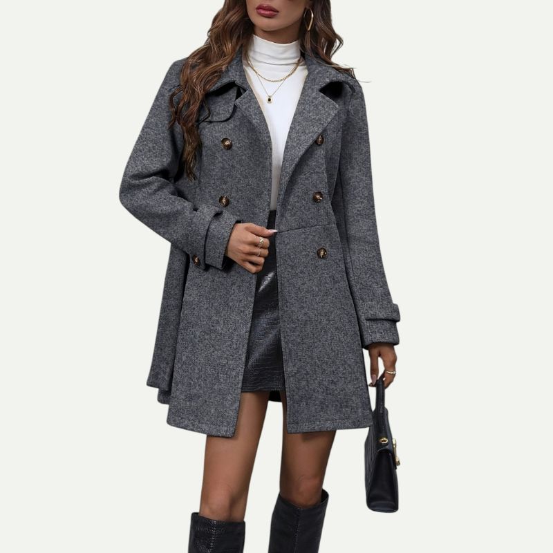 Elegant Belted Coat for Fall & Winter