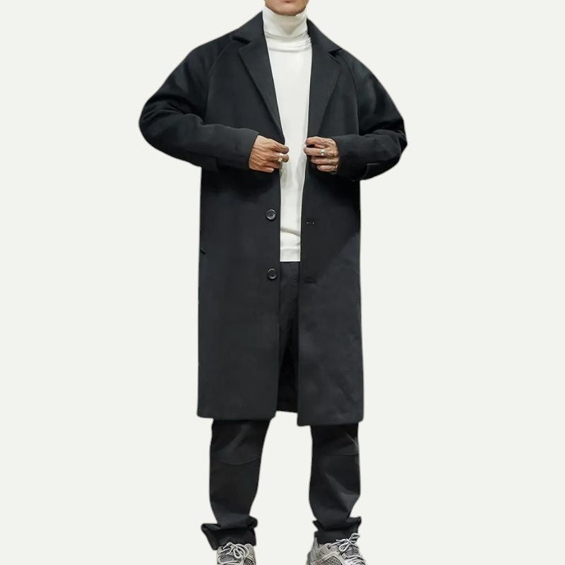 Slim Fit Mid-Length Overcoat