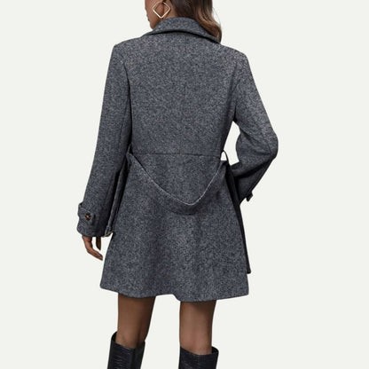 Elegant Belted Coat for Fall & Winter